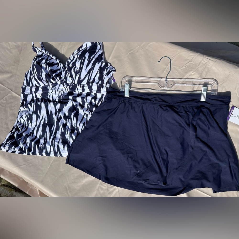 SwimSuit Tankini Anne Cole 2-piece Blue XXL